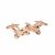 Rose Gold Coloured Sports Motorbike Cufflinks