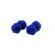 Dark Blue Silk Knot Cufflinks Unboxed