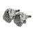 English Made Spaniel Dogs Head Pewter Cufflinks