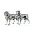 English Made Rottweiler Dog Pewter Cufflinks