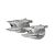 English Made Pikes Head Fish Pewter Cufflinks