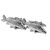 English Made Mirror Carp Pewter Cufflinks