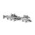 English Made Brown Trout Pewter Cufflinks