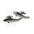 English Made Wells Catfish Pewter Cufflinks
