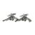 English Made Modern Pistols Pewter Cufflinks