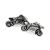 English Made Sports Motorbike Motorcycle  Pewter Cufflinks