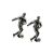 English Made Football Player Pewter Cufflinks