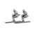 English Made Ski Theme Pewter Cufflinks