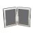 Silver Plated Double Frame 15x10cm Portrait