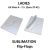 BLANK, Sublimation Flip Flops : Ladies WHITE Sole