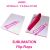 BLANK, Sublimation Flip Flops : Ladies PINK Sole