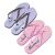 Just Married Design Set of 2 Pink & Purple Polka Flip Flops Ladies Up To UK 7 & Mens Up To UK 11