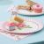 Pack of 8 Vintage Rose Plates