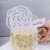 Pack of 10 Chic Boutique Place Card on Glass White