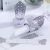 Pack of 10 Chic Boutique Napkin Rings White & Silver