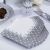 Pack of 20 Chic Boutique Napkins - White/Silver