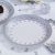 Pack of 8 Chic Boutique Plates White & Silver