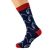Mad About Fishing Woven Design Mens Socks UK 5-12