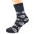 Mixed Nautical Design Navy Woven Ladies Socks UK 3.5-7.5