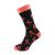 Novelty Pink Flamingo Woven Design, Navy Blue & Pink, Unisex Adult Socks UK 5-12