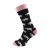 Novelty Pink Pig Woven Design, Navy Blue & Pale Pink, Unisex Adult Socks UK 5-12