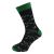 Novelty Fishing Woven Design, Navy Blue & Green, Unisex Adult Socks UK 5-12