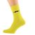 Yellow Socks With Purple Moustache