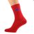 Red Socks With Blue Moustache