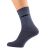 Ash Grey Socks With Black Moustache