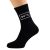 Expletive in Frame Design Mens Black Socks