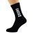 Groom Vertical Design Mens Black Socks
