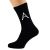 Alpha Greek Letter Design Mens Black Socks
