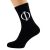 Phi Greek Letter Design Mens Black Socks