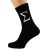 Sigma Greek Letter Design Mens Black Socks