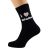 I Love Scotland Red Tartan Design Mens Black Socks