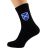 Saint Andrews Cross Shield Design Mens Scottish Black Socks