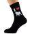 I Love Bulldogs Mens Black Socks.