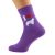 I Love Cavalier King Charles Spaniels Dog Womens Purple Socks.