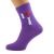 I Love Chihuahuas Womens Dog Purple Socks.