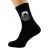 Beer Glass Pint Design Mens Black Socks.
