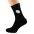 Rugby Ball Design Mens Black Socks