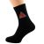 Snooker Triangle & Balls Design Black Socks