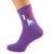 I Love Bull Mastiffs Womens Dog Purple Socks