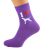 I Love Pointers Womens Dog Purple Socks