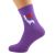 I Love Retrievers Womens Dog Purple Socks