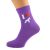 I Love Schnauzers Womens Dog Purple Socks