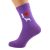 I Love Border Colllies Womens Dog Purple Socks