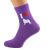 I Love Collies Womens Dog Purple Socks
