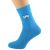 Turquoise Funny Face Novelty Socks