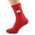 Red Funny Face Novelty Socks
